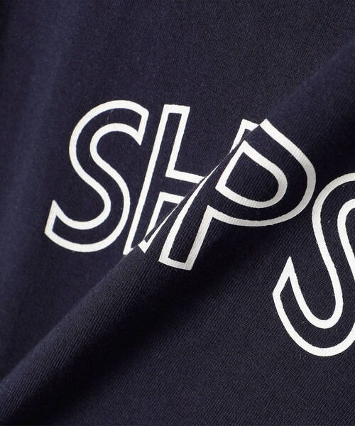 SHIPS（シップス）の「《一部追加》【WEB限定】 SHIPS ラウンド プリント ロゴ TEE（Tシャツ/カットソー・レディース・ホワイト/ブラック/ライトホワイト/ネイビー/ダークブルー/ブラック系/シルバーグレー/ホワイト系/ブラック系1/ライトグレー/ライトブルー/ピンク/ブルー系/ブラウン・SMALL/MEDIUM/LARGE）」の17枚目の写真