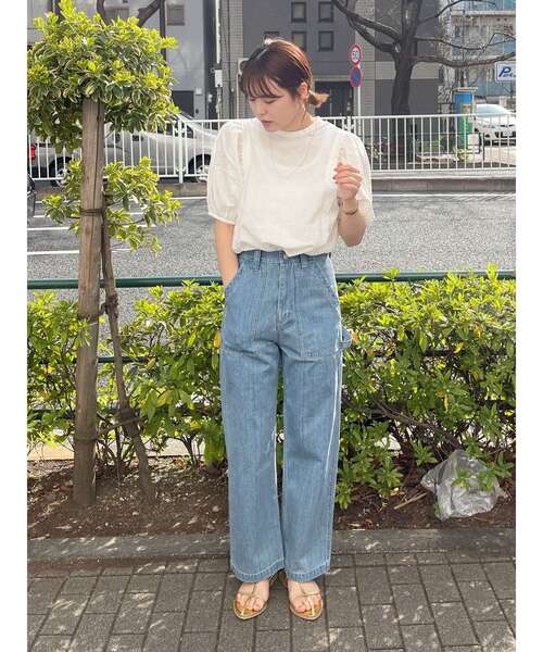 Ungrid(アングリッド)の「【WEB限定】パフスリーブブラウス(シャツ/ブラウス・レディース・オフホワイト/ブラック/オレンジ・FREE)」の13枚目の写真