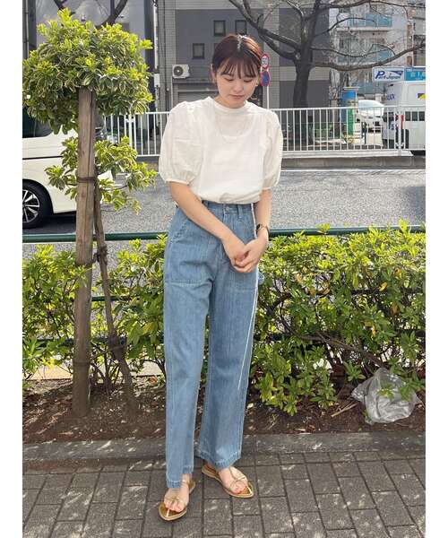 Ungrid(アングリッド)の「【WEB限定】パフスリーブブラウス(シャツ/ブラウス・レディース・オフホワイト/ブラック/オレンジ・FREE)」の14枚目の写真