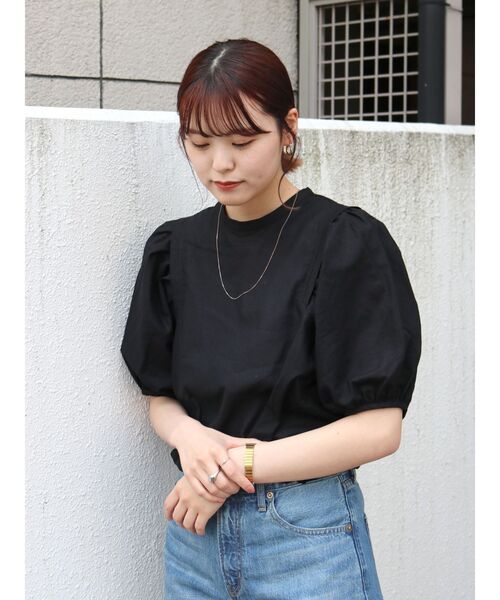 Ungrid(アングリッド)の「【WEB限定】パフスリーブブラウス(シャツ/ブラウス・レディース・オフホワイト/ブラック/オレンジ・FREE)」の16枚目の写真