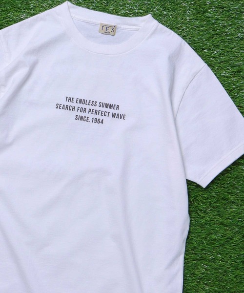 The Endless Summer（エンドレスサマー）の「TES CALIFORNIA LIFE T-SHIRT / Tシャツ（Tシャツ/カットソー・メンズ・ホワイト/サーモンピンク/ベージュ・SMALL/MEDIUM/LARGE/X-LARGE）」の4枚目の写真