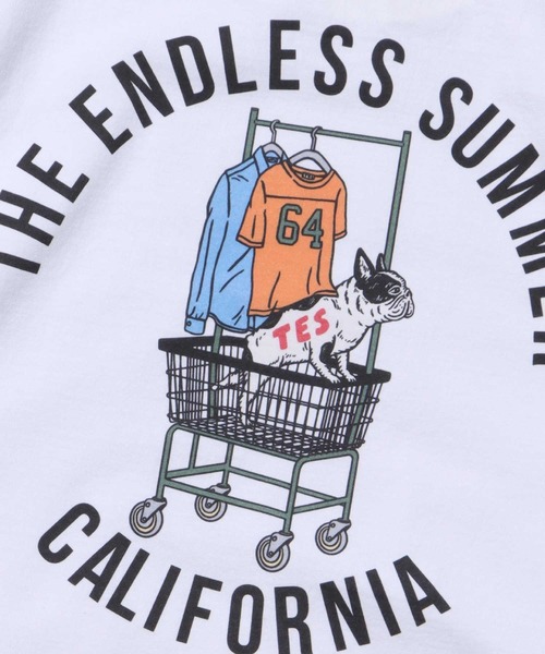 The Endless Summer（エンドレスサマー）の「TES CALIFORNIA LIFE T-SHIRT / Tシャツ（Tシャツ/カットソー・メンズ・ホワイト/サーモンピンク/ベージュ・SMALL/MEDIUM/LARGE/X-LARGE）」の7枚目の写真