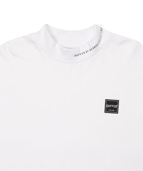 The DUFFER of ST.GEORGE(ザダファーオブセントジョージ)の「〔BLACK LABEL〕"A-PACK" L/SL MOCKNECK TEE :接触冷感 長袖モックネック Tシャツ ロンTEE(Tシャツ/カットソー・メンズ・ブラック/ホワイト・X-LARGE/LARGE/MEDIUM)」の8枚目の写真