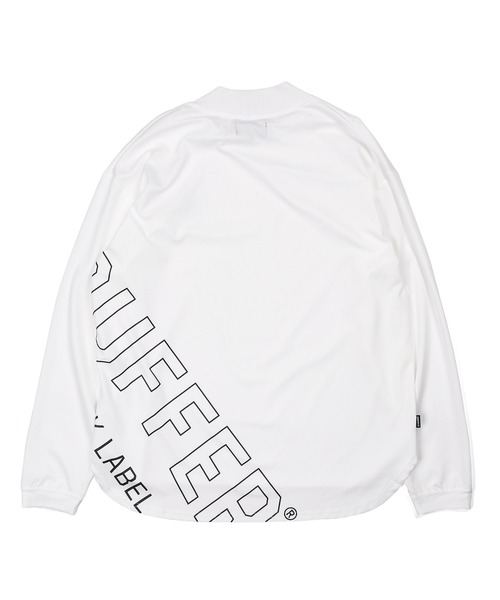 The DUFFER of ST.GEORGE(ザダファーオブセントジョージ)の「〔BLACK LABEL〕"A-PACK" L/SL MOCKNECK TEE :接触冷感 長袖モックネック Tシャツ ロンTEE(Tシャツ/カットソー・メンズ・ブラック/ホワイト・X-LARGE/LARGE/MEDIUM)」の6枚目の写真