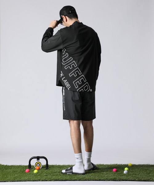 The DUFFER of ST.GEORGE(ザダファーオブセントジョージ)の「〔BLACK LABEL〕"A-PACK" L/SL MOCKNECK TEE :接触冷感 長袖モックネック Tシャツ ロンTEE(Tシャツ/カットソー・メンズ・ブラック/ホワイト・X-LARGE/LARGE/MEDIUM)」の13枚目の写真
