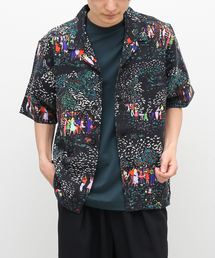 【mii / ミイ】フェスタプリント リネンシャツ