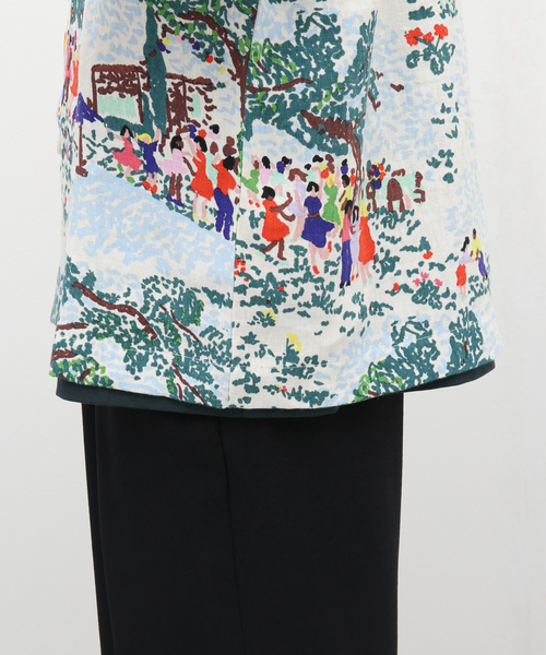 mii（ミー）の「【mii / ミイ】フェスタプリント リネンシャツ（シャツ/ブラウス・メンズ・ホワイト/ブラック・FREE）」の13枚目の写真