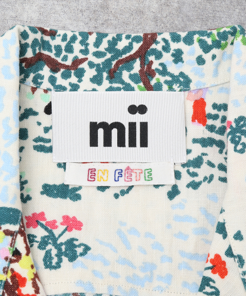 mii（ミー）の「【mii / ミイ】フェスタプリント リネンシャツ（シャツ/ブラウス・メンズ・ホワイト/ブラック・FREE）」の14枚目の写真