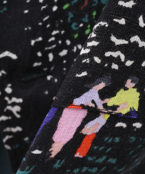 mii（ミー）の「【mii / ミイ】フェスタプリント リネンシャツ（シャツ/ブラウス・メンズ・ホワイト/ブラック・FREE）」の16枚目の写真