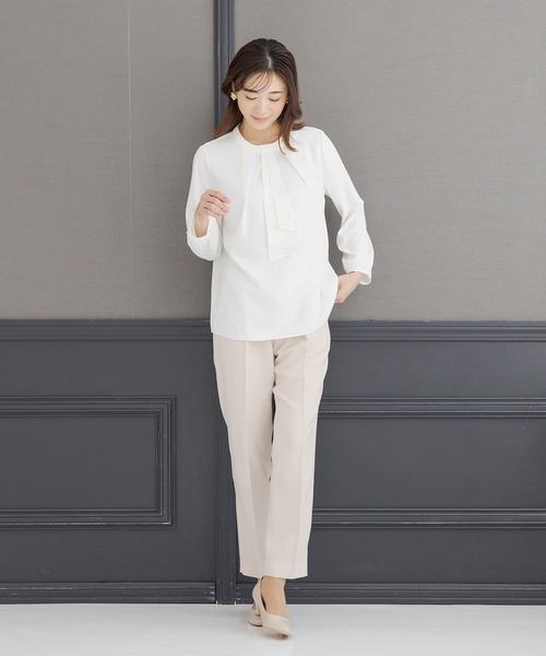 CARETTE（カレット）の「ボウタイ付きブラウス（シャツ/ブラウス・レディース・ホワイト・MEDIUM/SMALL/LARGE）」の8枚目の写真