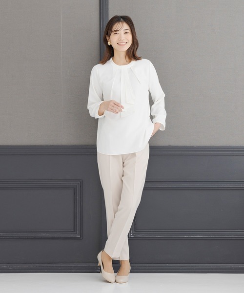 CARETTE（カレット）の「ボウタイ付きブラウス（シャツ/ブラウス・レディース・ホワイト・MEDIUM/SMALL/LARGE）」の9枚目の写真