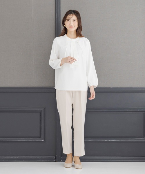 CARETTE（カレット）の「ボウタイ付きブラウス（シャツ/ブラウス・レディース・ホワイト・MEDIUM/SMALL/LARGE）」の11枚目の写真