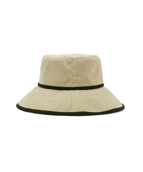 VIS（ビス）の「【UVカット・抗菌防臭】ポリジュートつば広ハット（ハット・レディース・ベージュ系その他/ベージュ・FREE）」の9枚目の写真