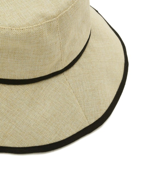 VIS（ビス）の「【UVカット・抗菌防臭】ポリジュートつば広ハット（ハット・レディース・ベージュ系その他/ベージュ・FREE）」の13枚目の写真