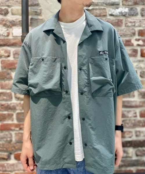 CAMP7（キャンプセブン）の「【CAMP7】ベンチレーションシャツ（シャツ/ブラウス・メンズ・ブラック/オリーブ/ベージュ/サックスブルー・L/M/XL）」の3枚目の写真