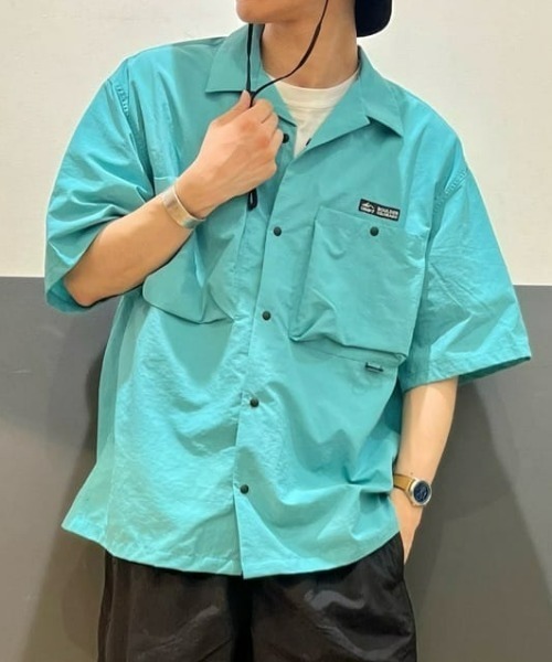 CAMP7（キャンプセブン）の「【CAMP7】ベンチレーションシャツ（シャツ/ブラウス・メンズ・ブラック/オリーブ/ベージュ/サックスブルー・L/M/XL）」の4枚目の写真