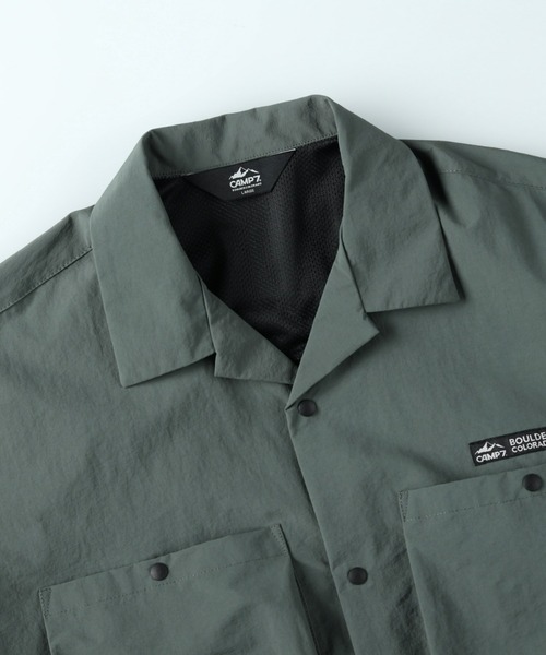 CAMP7（キャンプセブン）の「【CAMP7】ベンチレーションシャツ（シャツ/ブラウス・メンズ・ブラック/オリーブ/ベージュ/サックスブルー・L/M/XL）」の7枚目の写真