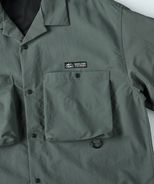 CAMP7（キャンプセブン）の「【CAMP7】ベンチレーションシャツ（シャツ/ブラウス・メンズ・ブラック/オリーブ/ベージュ/サックスブルー・L/M/XL）」の8枚目の写真