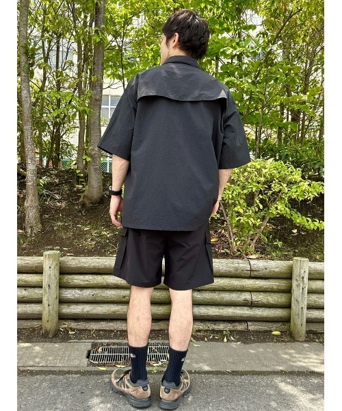 CAMP7（キャンプセブン）の「【CAMP7】ベンチレーションシャツ（シャツ/ブラウス・メンズ・ブラック/オリーブ/ベージュ/サックスブルー・L/M/XL）」の15枚目の写真