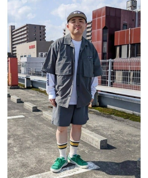 CAMP7（キャンプセブン）の「【CAMP7】ベンチレーションシャツ（シャツ/ブラウス・メンズ・ブラック/オリーブ/ベージュ/サックスブルー・L/M/XL）」の16枚目の写真