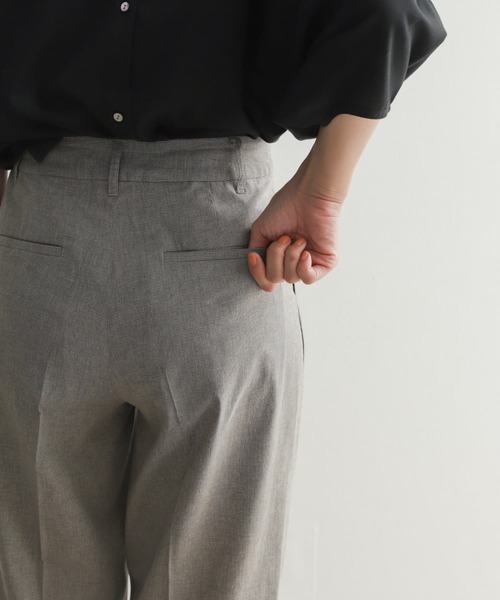 URBAN RESEARCH DOORS（アーバンリサーチドアーズ）の「コットンリネントラウザー（その他パンツ・レディース・ブラウン/ネイビー・MEDIUM/SMALL）」の18枚目の写真