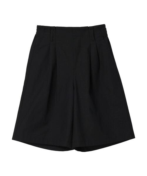 Green Parks(グリーンパークス)の「綿麻混ハーフパンツ(その他パンツ・レディース・ダークベージュ/ブラック・FREE)」の17枚目の写真