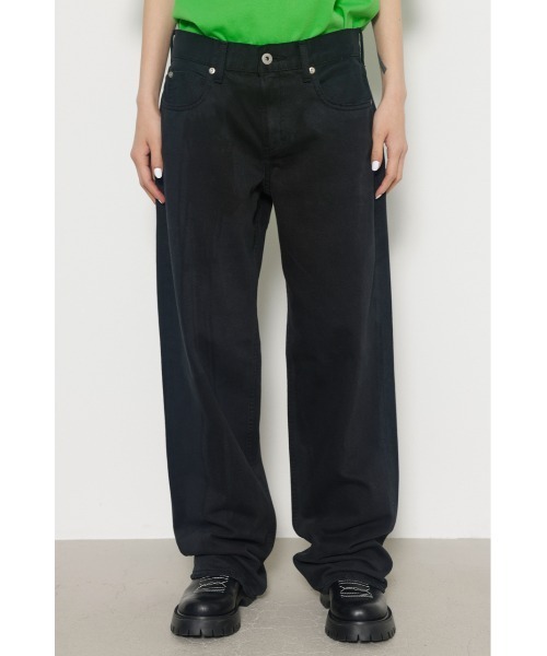 LAGUA GEM（ラグアジェム）の「STRAIGHT カラーデニム（デニムパンツ・レディース・ブラック/ベージュ/アイボリー・22inch/23inch/24inch/25inch/26inch）」の10枚目の写真