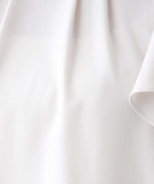 couture brooch（クチュールブローチ）の「◆【前後2WAY/一枚で華やかに決まる。】リネンライクラッフルブラウス（シャツ/ブラウス・レディース・ネイビー/ピンク系/アイボリー・36/38/40/42）」の12枚目の写真