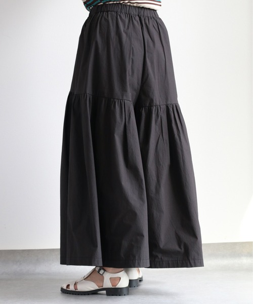 cepo(セポ)の「エンシュク加工ガウチョパンツ(その他パンツ・レディース・チャコール/オリーブ・M)」の17枚目の写真