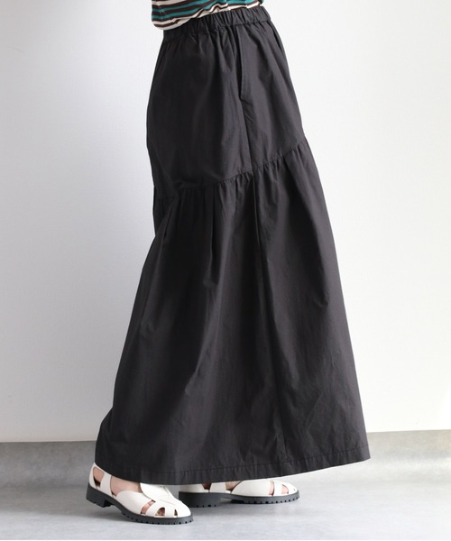 cepo(セポ)の「エンシュク加工ガウチョパンツ(その他パンツ・レディース・チャコール/オリーブ・M)」の14枚目の写真