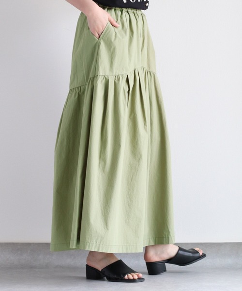 cepo(セポ)の「エンシュク加工ガウチョパンツ(その他パンツ・レディース・チャコール/オリーブ・M)」の6枚目の写真