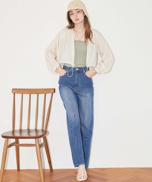 archives（アルシーヴ）の「シアーラグランブルゾン（ブルゾン・レディース・アイボリー/ブラック/グレー・MEDIUM）」の11枚目の写真