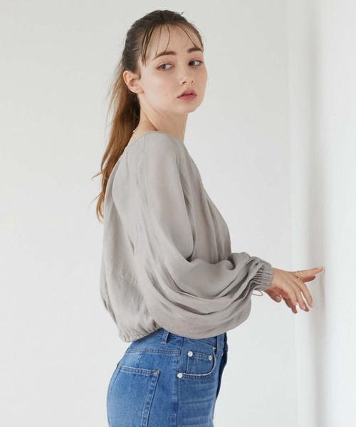 archives（アルシーヴ）の「シアーラグランブルゾン（ブルゾン・レディース・アイボリー/ブラック/グレー・MEDIUM）」の20枚目の写真