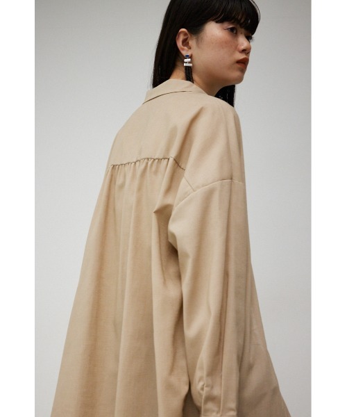 AZUL by moussy(アズールバイマウジー)の「BACK GATHER SHIRT/バックギャザーシャツ(シャツ/ブラウス・レディース・ベージュ/オフホワイト/ブルー・SMALL/MEDIUM)」の13枚目の写真