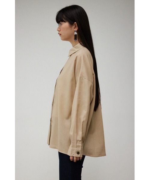 AZUL by moussy(アズールバイマウジー)の「BACK GATHER SHIRT/バックギャザーシャツ(シャツ/ブラウス・レディース・ベージュ/オフホワイト/ブルー・SMALL/MEDIUM)」の17枚目の写真