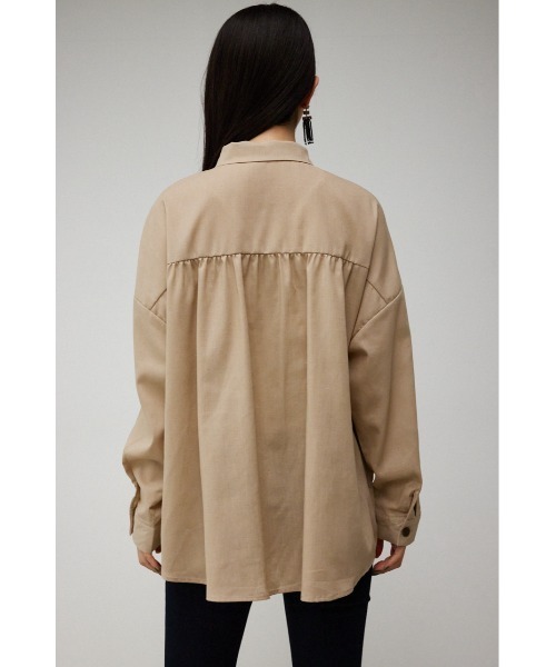 AZUL by moussy(アズールバイマウジー)の「BACK GATHER SHIRT/バックギャザーシャツ(シャツ/ブラウス・レディース・ベージュ/オフホワイト/ブルー・SMALL/MEDIUM)」の18枚目の写真