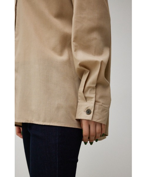 AZUL by moussy(アズールバイマウジー)の「BACK GATHER SHIRT/バックギャザーシャツ(シャツ/ブラウス・レディース・ベージュ/オフホワイト/ブルー・SMALL/MEDIUM)」の21枚目の写真