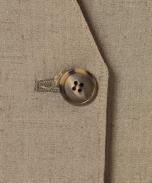 JOURNAL STANDARD(ジャーナルスタンダード)の「アイアスストレッチハーフスリーブジャケット(ノーカラージャケット・レディース・ベージュ/ブラック/ブラック系その他・FREE)」の20枚目の写真