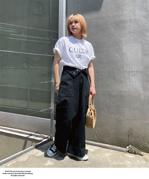 CIAOPANIC（チャオパニック）の「ヴィンテージ加工ロックTシャツ（Tシャツ/カットソー・レディース・ホワイト/ホワイト系その他/チャコールグレー/ホワイト系その他2/グレー系その他/グレー系その他2/グレー系その他3/ホワイト系その他3・FREE/LARGE）」の9枚目の写真