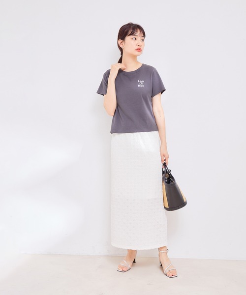 VIS（ビス）の「ストレッチラッセルレースタイトスカート（スカート・レディース・ホワイト/ダークブラウン/ブラック/ミント・FREE）」の18枚目の写真