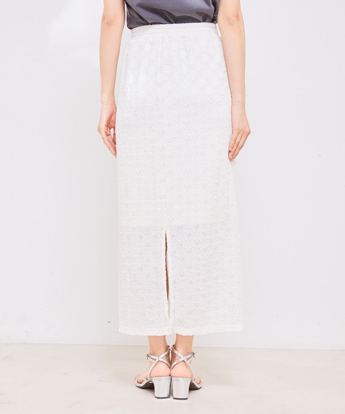 VIS（ビス）の「ストレッチラッセルレースタイトスカート（スカート・レディース・ホワイト/ダークブラウン/ブラック/ミント・FREE）」の22枚目の写真