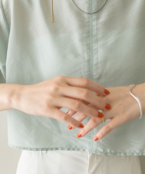 mystic（ミスティック）の「シアーTブラウス（シャツ/ブラウス・レディース・グリーン/アイボリー・FREE）」の17枚目の写真