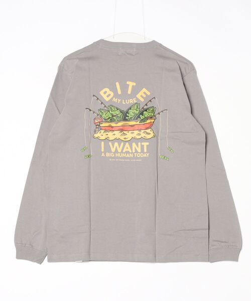 NOTHINKER(ノーシンカー)の「My Lure _long T-shirt(Tシャツ/カットソー・メンズ・グレー/ブラック・LARGE/X-LARGE/MEDIUM)」の10枚目の写真