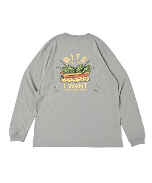 NOTHINKER(ノーシンカー)の「My Lure _long T-shirt(Tシャツ/カットソー・メンズ・グレー/ブラック・LARGE/X-LARGE/MEDIUM)」の7枚目の写真