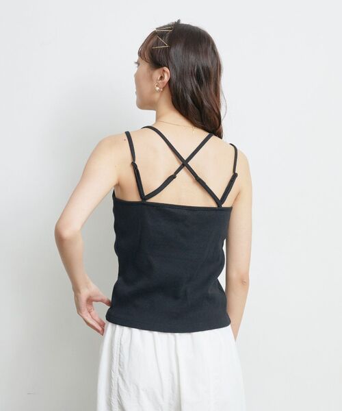 ems excite(エムズエキサイト)の「テレコカップ付キャミ(Tシャツ/カットソー・レディース・グリーン系その他3/オフホワイト/ブラック/ブラック系その他3/ブルー・FREE)」の21枚目の写真