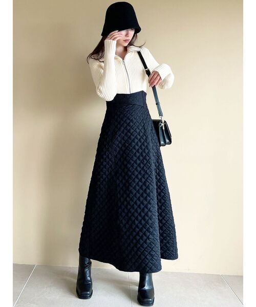 RESEXXY（リゼクシー）の「ウールミックスベルハット（ハット・レディース・ブラック/ベージュ・FREE）」の4枚目の写真