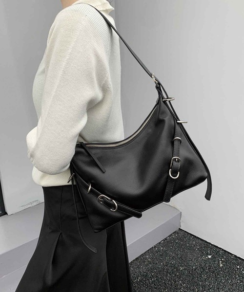 SPIGA（スピーガ）の「ﾀﾞﾌﾞﾙﾍﾞﾙﾄｼｮﾙﾀﾞｰﾊﾞｯｸﾞ（ショルダーバッグ・レディース・ピンク/アイボリー/ブラック・FREE）」の2枚目の写真