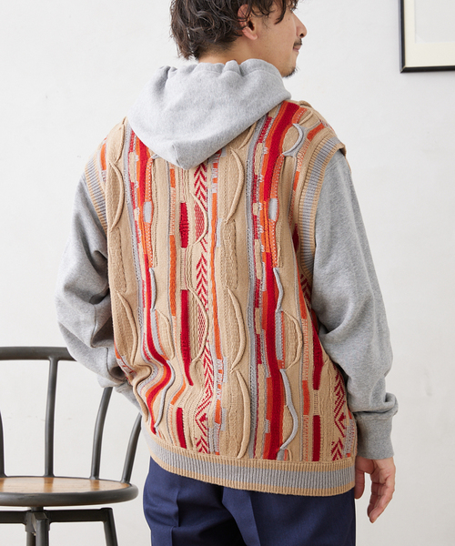 【未使用品】 relume CALIFORNIA 3Dニットベスト JOURNAL STANDARD relume（ジャーナルスタンダード レリューム）の