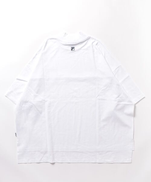 FILA（フィラ）の「【FILA】モックネックＴシャツ（Tシャツ/カットソー・レディース・ネイビー/ホワイト・L/M）」の3枚目の写真