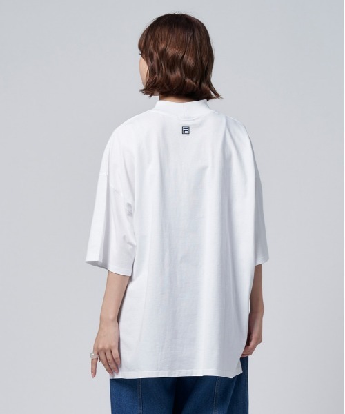 FILA（フィラ）の「【FILA】モックネックＴシャツ（Tシャツ/カットソー・レディース・ネイビー/ホワイト・L/M）」の13枚目の写真